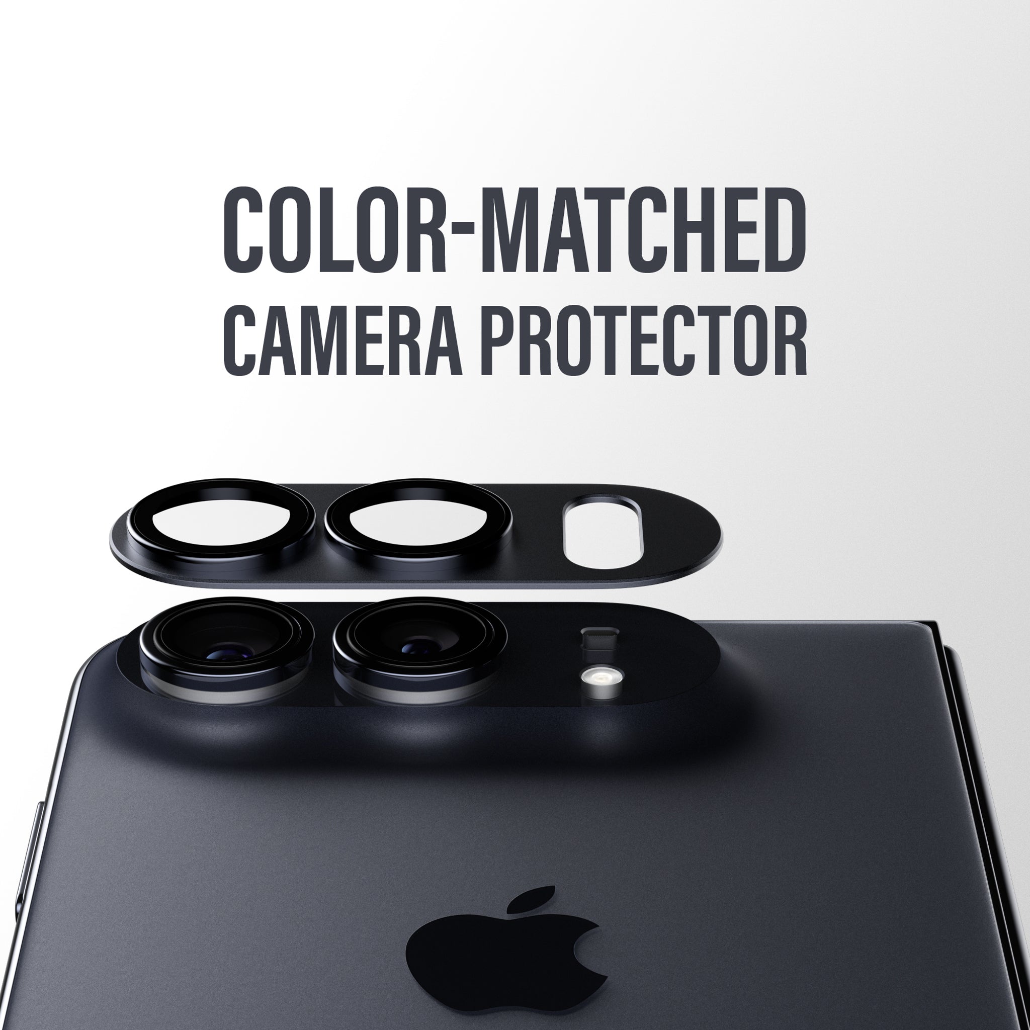 PanzerGlass® Fender Camera Lens Protector Midnight iPhone Duo
